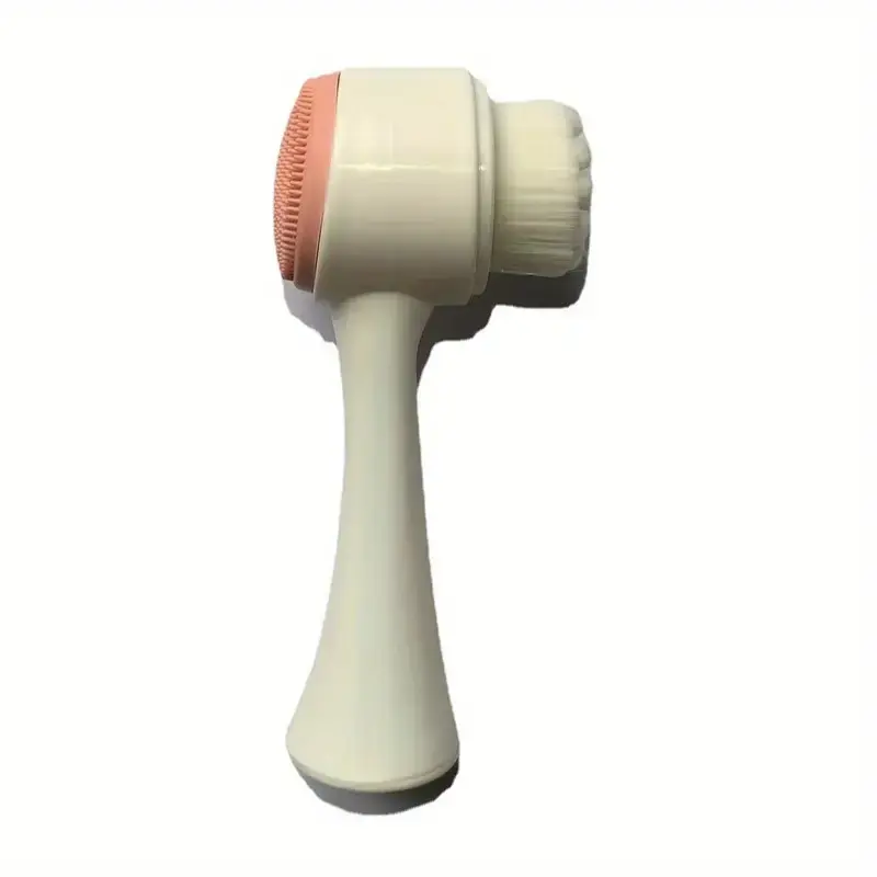 Thumbnail: PINK 3d Silicone Facial Cleansng Brush, Cleaning Scrub Oily Mxed Normal Dry Skin