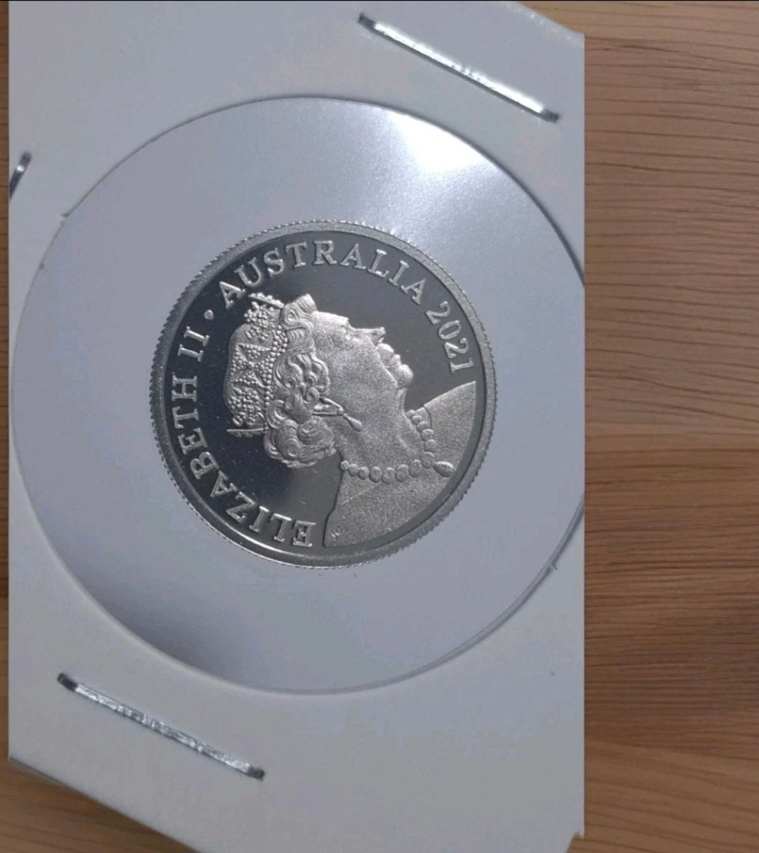2021 5cents Echidna Coin ex Colored Flag RAM Proof Set Coin Uncirculated