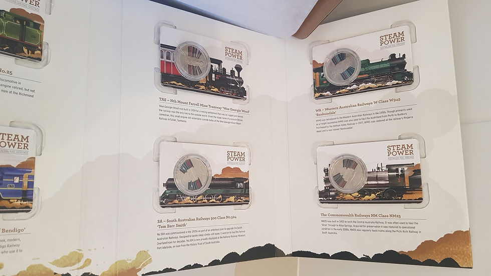 Thumbnail: 2022 STEAM TRAIN 7-COINS FULL FOLDER