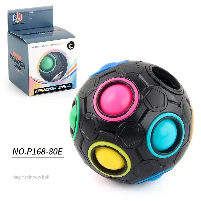 Thumbnail: Magic Rainbow Puzzle Ball, Speed Cube Ball Fun Stress Reliever Magic Balls