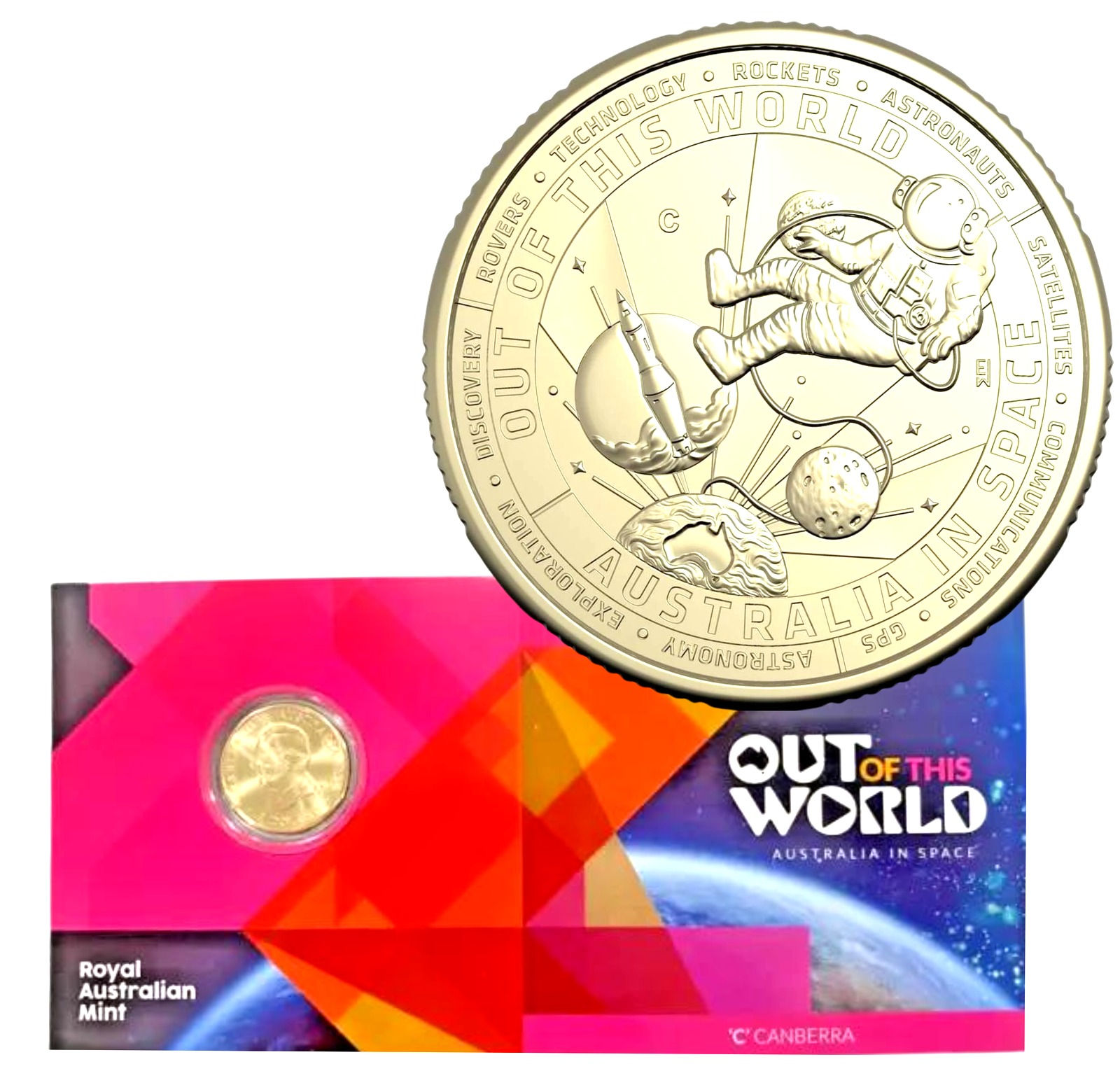 2024 RAM 1st Release 'C' Carded Coin Australia In Space Out Of This World