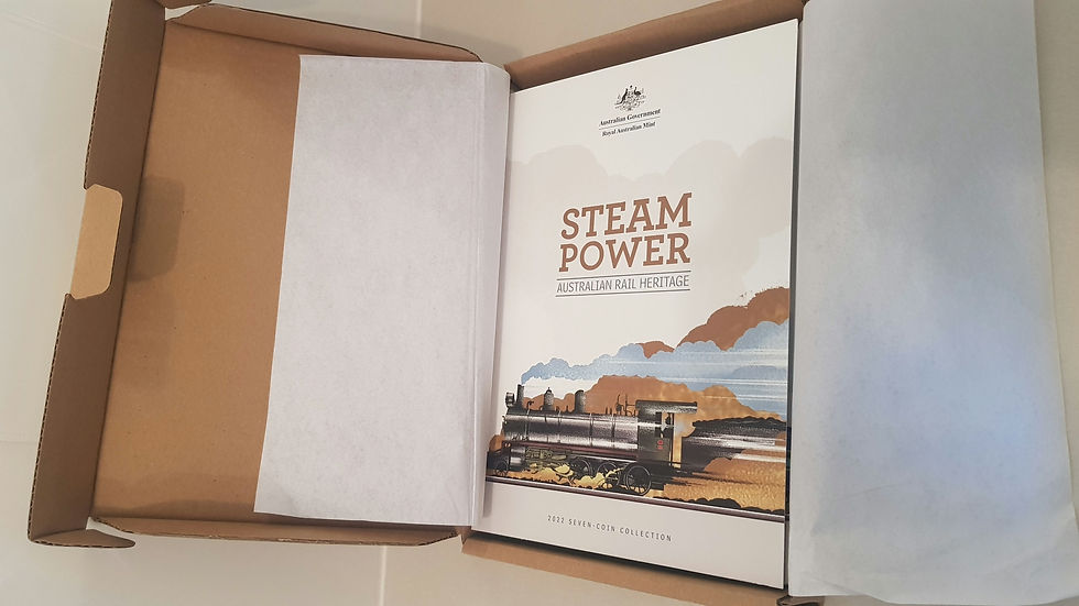Thumbnail: 2022 STEAM TRAIN 7-COINS FULL FOLDER