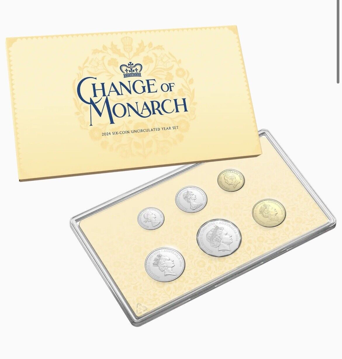 2024 Six-Coin Uncirculated Year Set Change Of Monarch