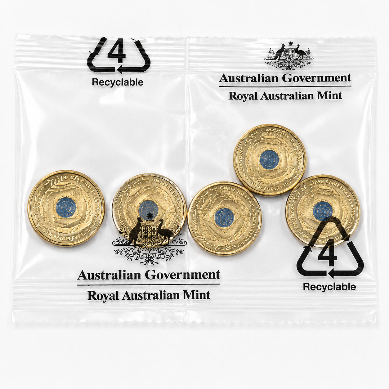 2022 $2 Peacekeeping Doves RAM Mint Bag UNC Two Dollar Coins ANDA 5 Coins