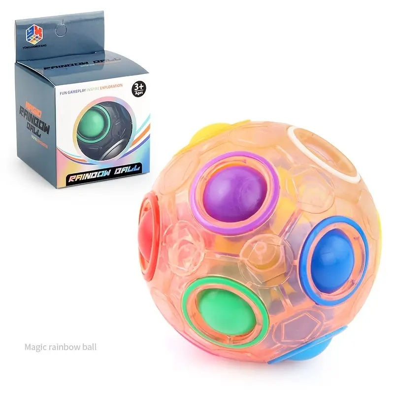 Thumbnail: Magic Rainbow Puzzle Ball, Speed Cube Ball Fun Stress Reliever Magic Balls