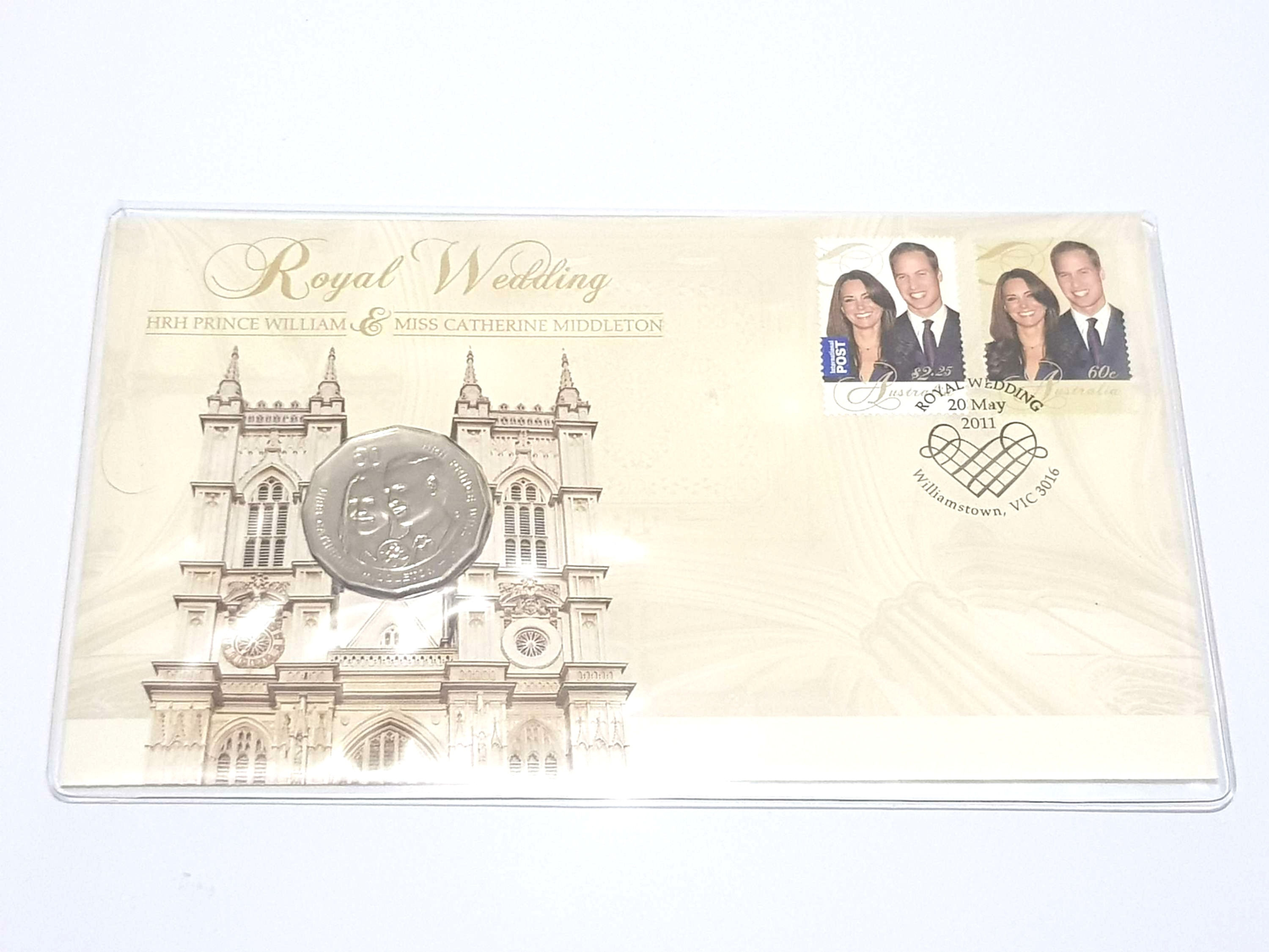 2011 Royal Wedding 50c PNC HRH Prince William $ MISS KATHERINE