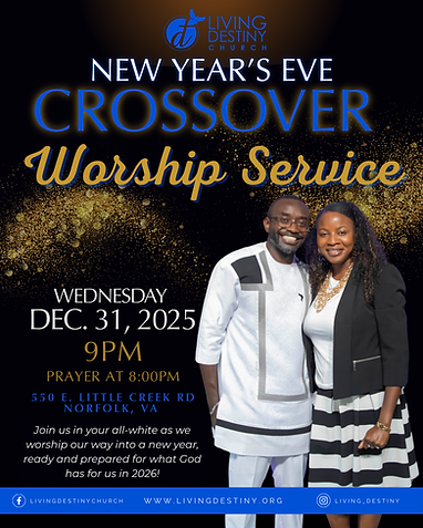 Join us in your all-white as we worship our way into a new year, ready and prepared for wh