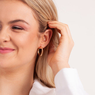 Zlaté kruhové náušnice Lillian Vassago