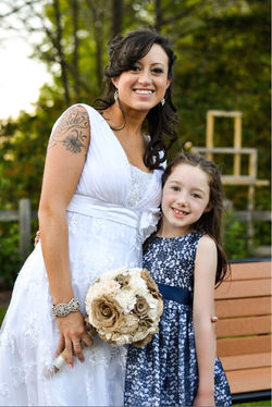 Kim and Flower Girl