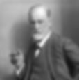 Scharzweissfoto von Freud mit Zigarre aus dem Jahr 1921