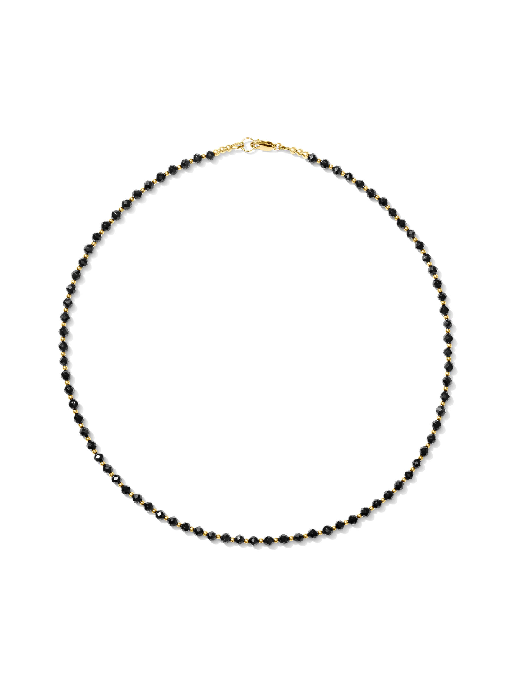 black gemstone necklace