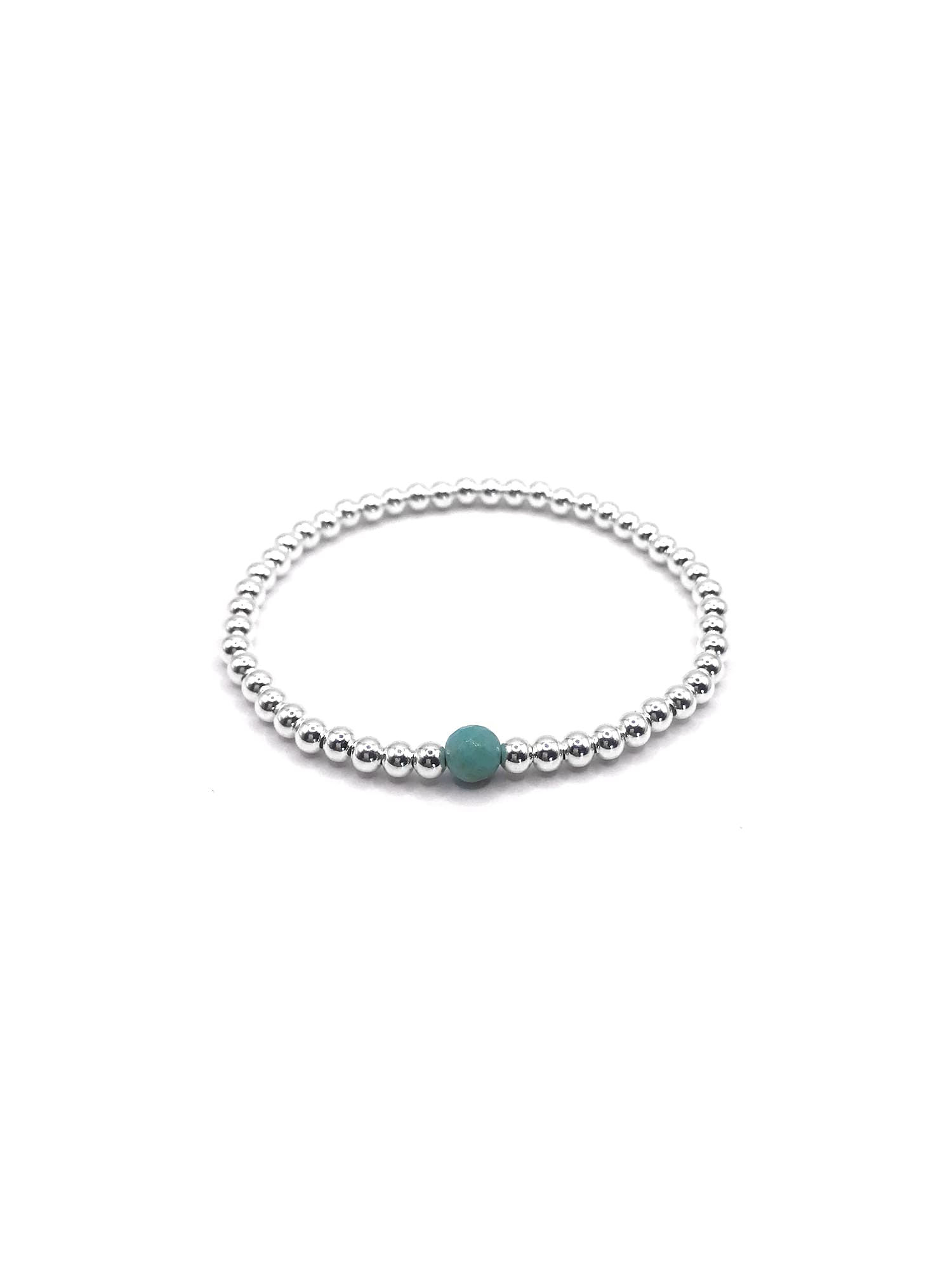 Anna Bracelet in Silver - Amazonite