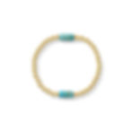 gold filled stackable bracelet with turquoise gemstones
