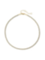 gemstone necklace in black