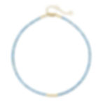 delicate gemstone necklace in blue