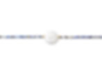 Pearl Gemstone Necklace in Blue
