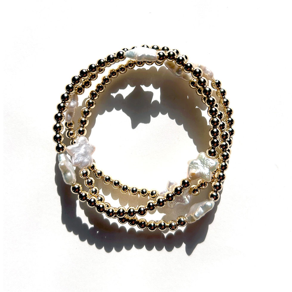 Star Pearl Bracelet by Kaylie Dawn Jewelry