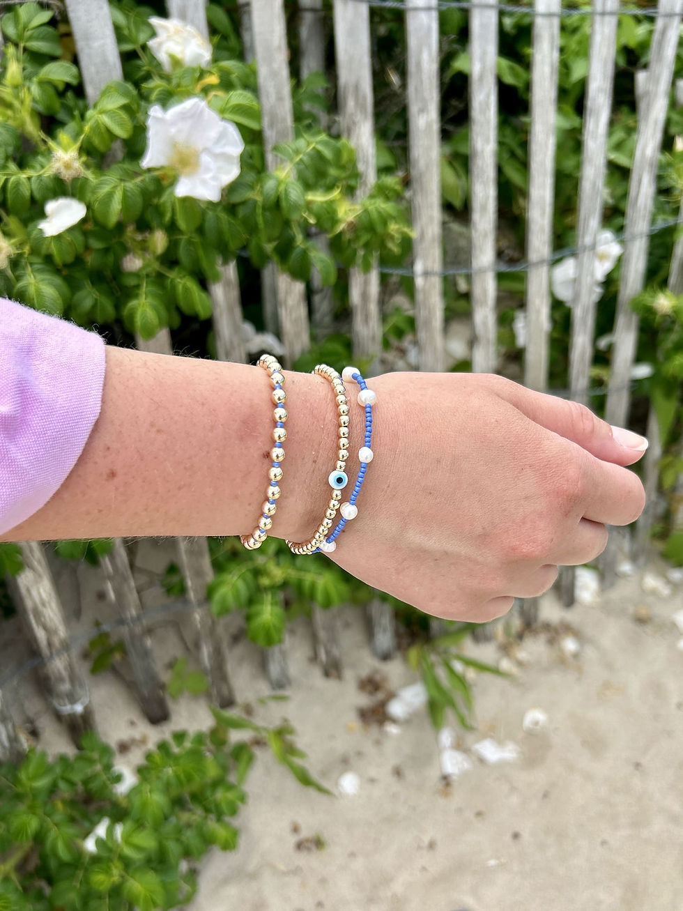 Thumbnail: Bailey Seed Bead and Freshwater Pearl Bracelet