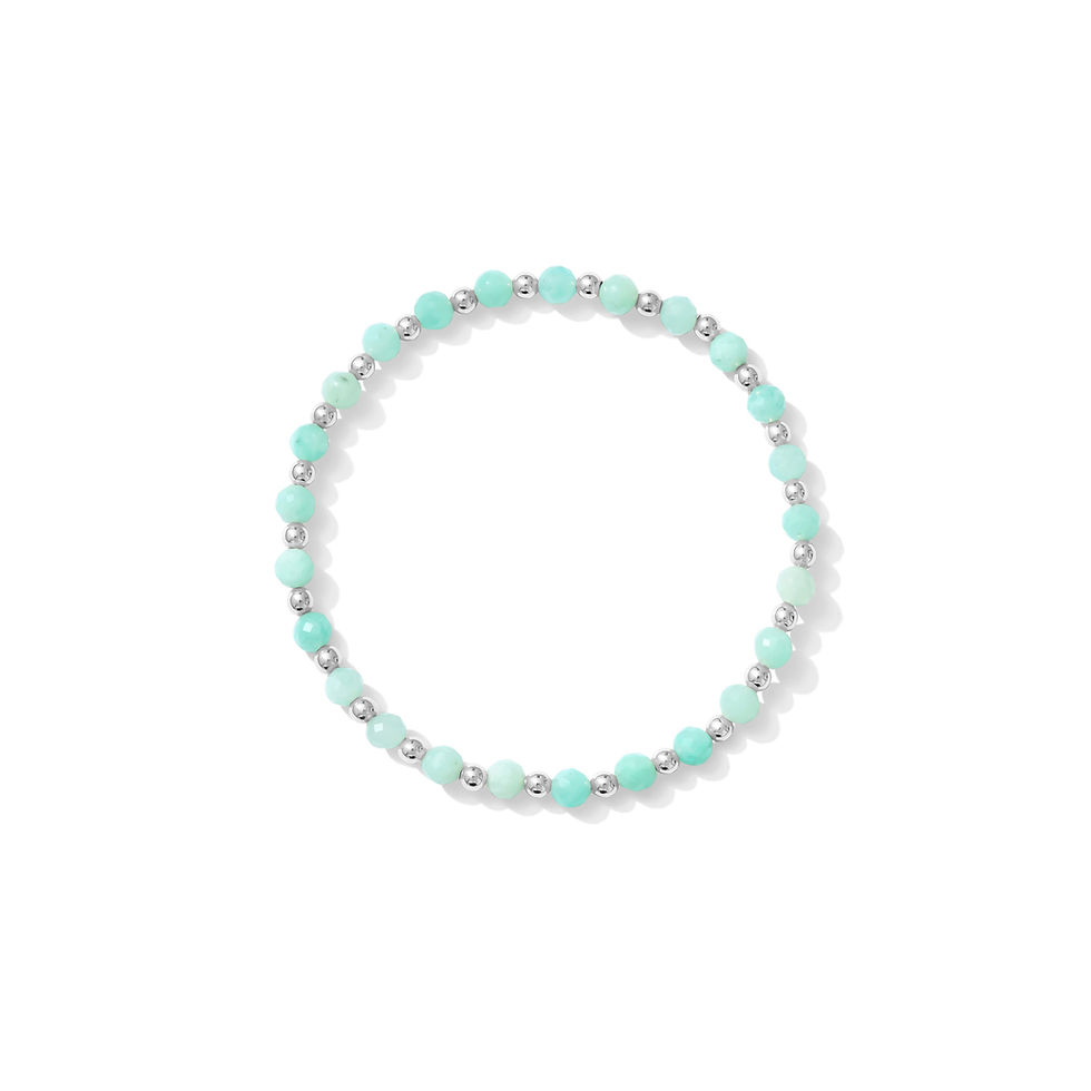 Thumbnail: Green Stretchy Stackable Bracelet