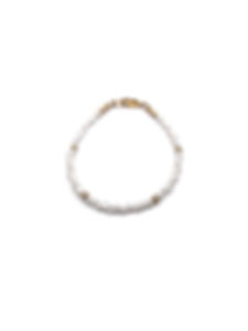 gemstone stacking bracelet in pearl