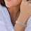 Thumbnail: Jane Real Sterling Silver Stretchy Stackable Bracelets