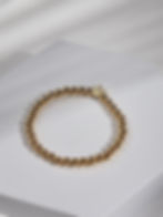 Thumbnail: Stretchy 14k Gold Filled Ball Bead Bracelet with Crown