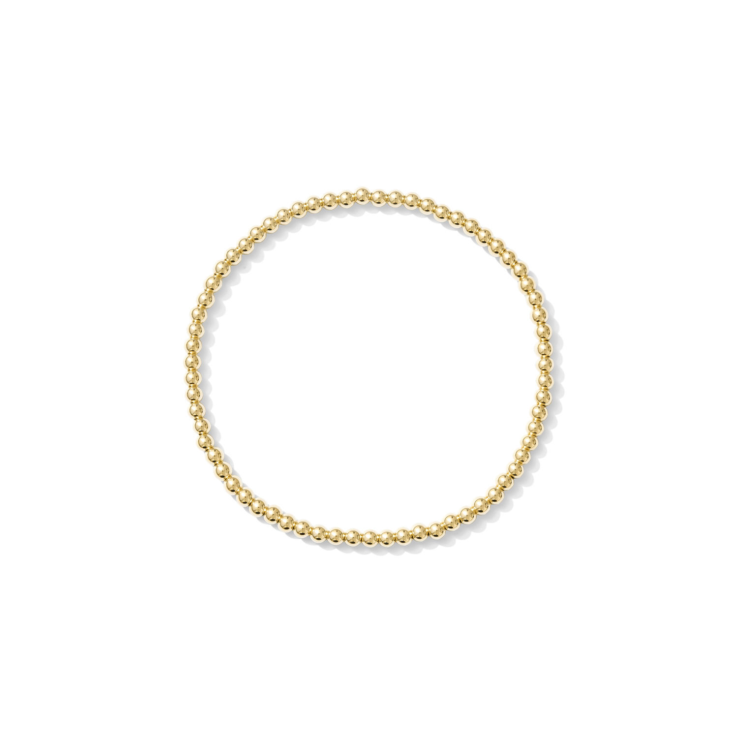 gold filled beaded bracelet