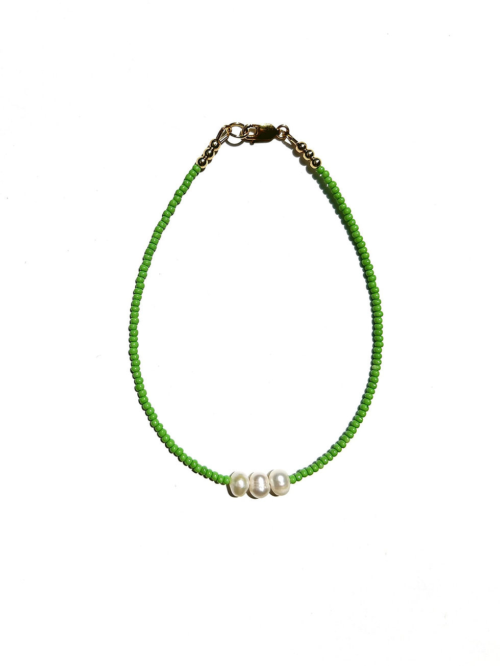 Thumbnail: Bailey Seed Bead and Freshwater Pearl Anklet