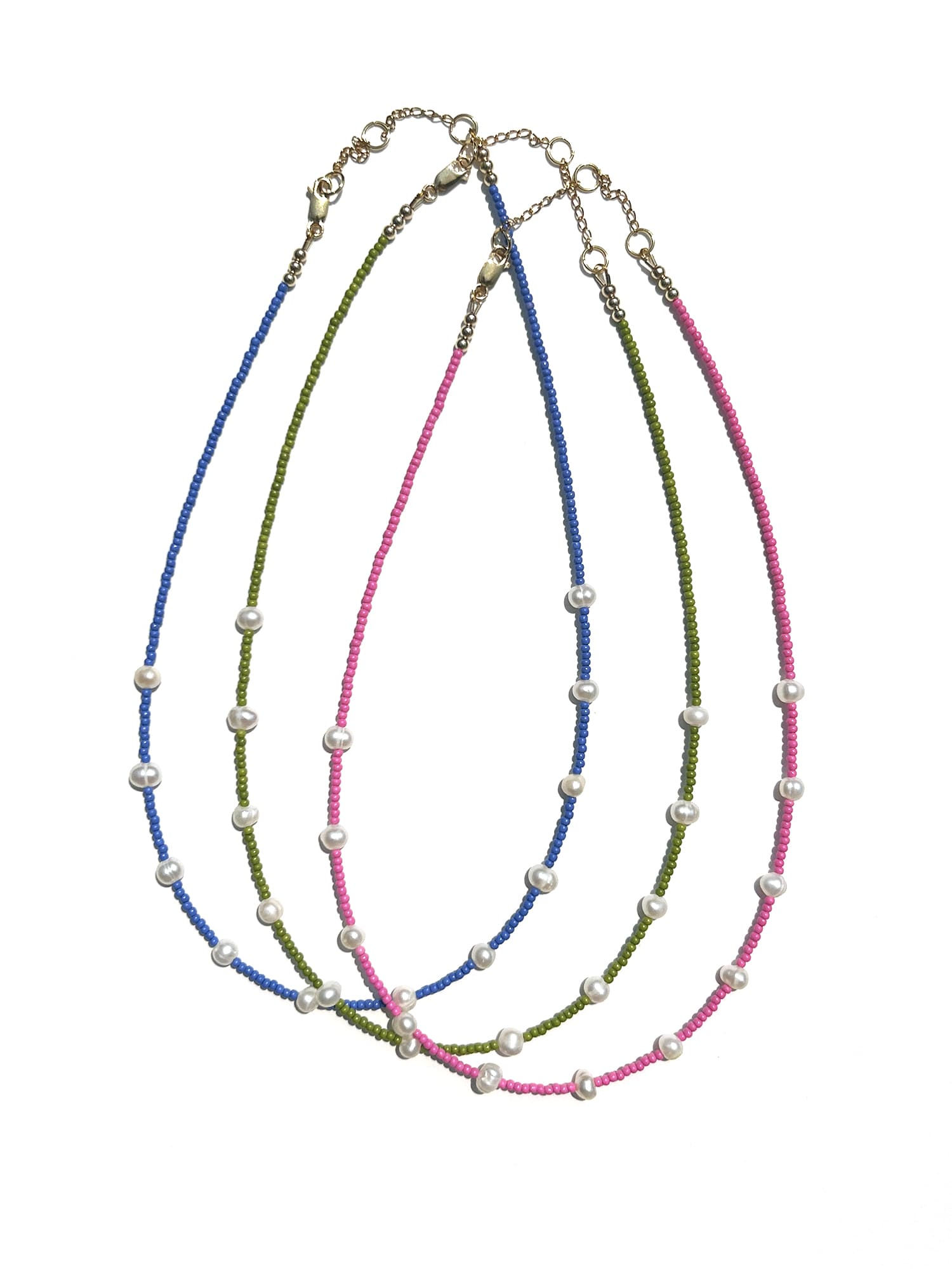 Bailey Seed Bead and Freshwater Pearl Necklace