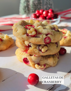 galletas navideñas de arandanos rojos y chocolate super deliciosas para celebrar la navidad
