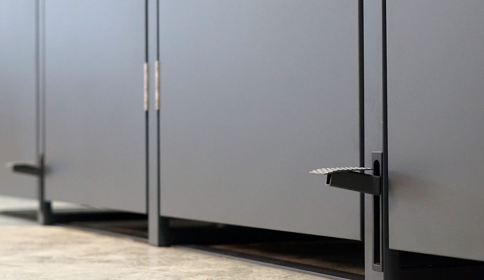 4x240L Fußbetätigte Mülltonnenbox