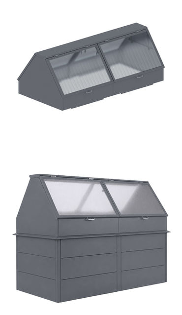 Frühbeet-Gewächshaus mit Polycarbonat-Dachpaneelen.jpg