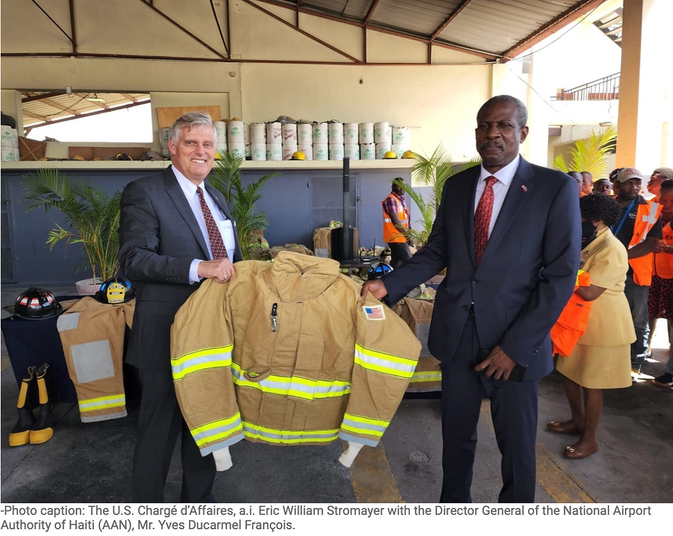 Haiti National Airport Authority Say’s U.S. Donation Continues Partnership.