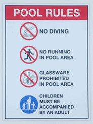 Pool Rules Sign