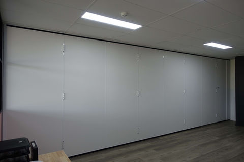 office fitout brisbane showing stackable doors to maximise space