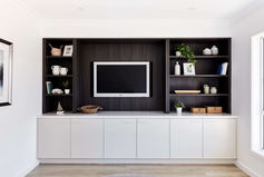 entertainment unit Custom Joinery Melbourne living room cupboards & shelves