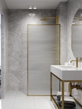 Fluted glass shower screen melton melbourne