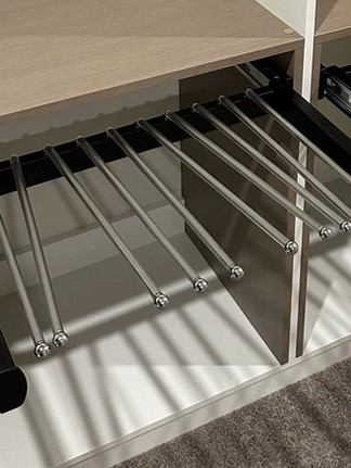 trouser hanger in  sliding door wardrobe Melbourne