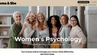 website design for  psychologist in sydney