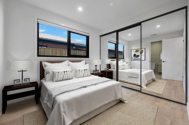 3 door mirror sliding wardrobe door for small melbourne home