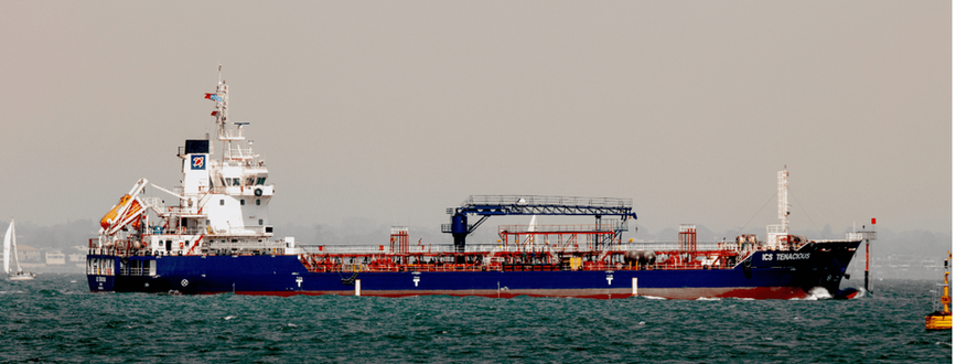 ICS Tenacious Bunker Ship at sea