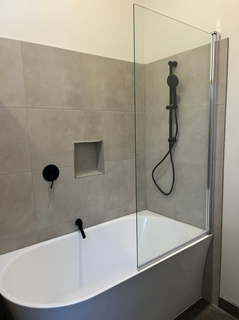 fixed frameless bath shower screen melbourne