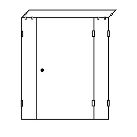 Front Only - Double Infill frameless shower screen