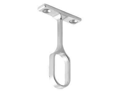 oval hanging rail supports for wardrobe Melbourne - satin chrome