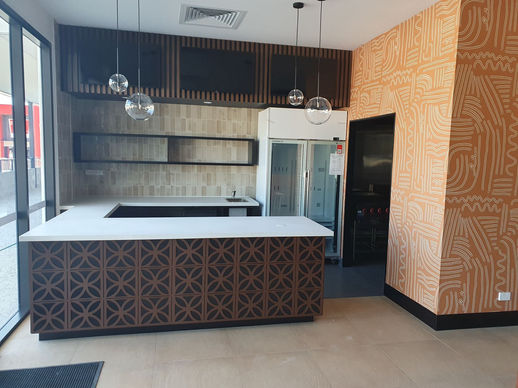 new bar & servery in Indian restaurant fitout brisbane