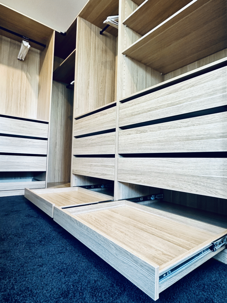 soft close drawers in melbourne wardrobe