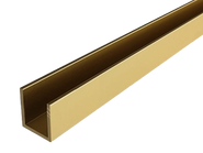 frameless fixed panel shower screen melbourne 
 - Satin Gold 