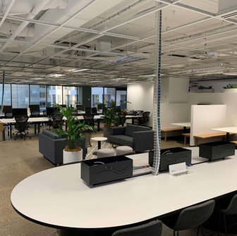 meeting area white/grey office fit out North sydney by east coast fitout Co