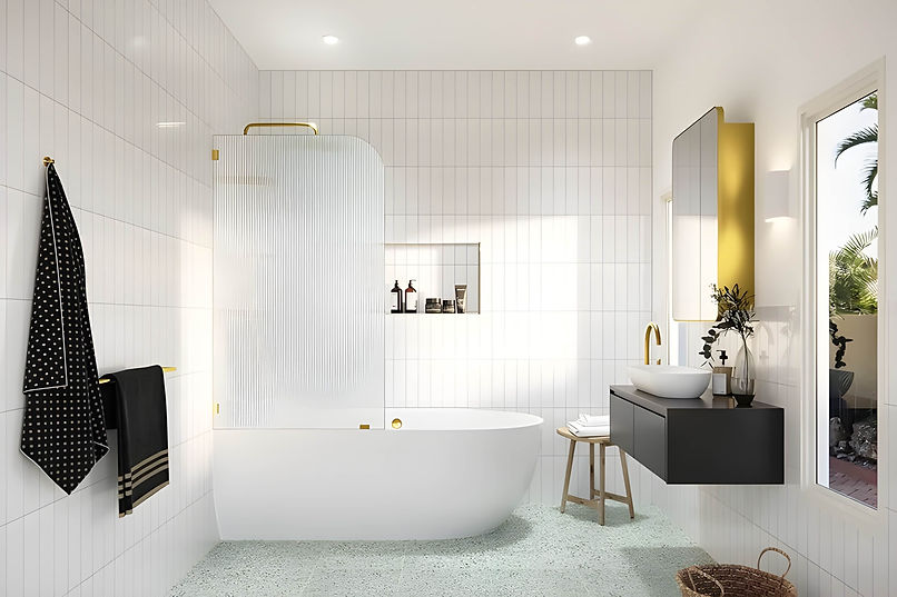 fluted shower screen panel melbourne