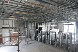 restaurant fitout in Brisbane - building walls